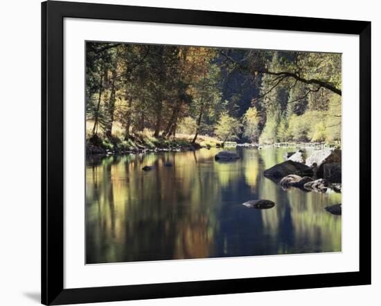California, Sierra Nevada, Yosemite National Park, Autumn Along the Merced River-Christopher Talbot Frank-Framed Photographic Print