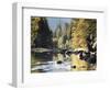 California, Sierra Nevada, Yosemite National Park, Autumn Along the Merced River-Christopher Talbot Frank-Framed Photographic Print