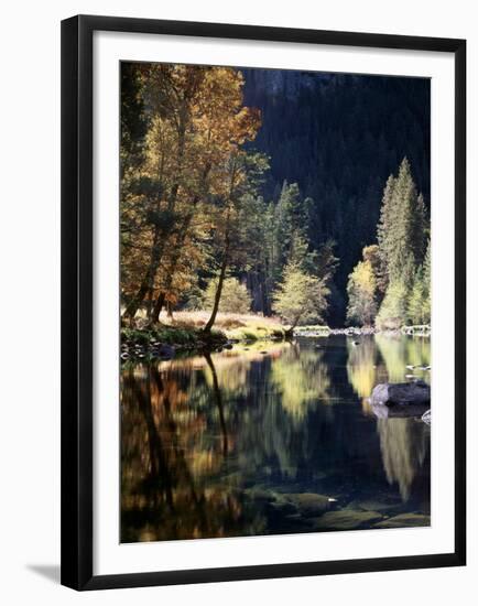 California, Sierra Nevada, Yosemite National Park, Fall Along the Merced River-Christopher Talbot Frank-Framed Premium Photographic Print