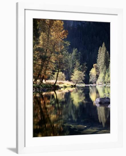 California, Sierra Nevada, Yosemite National Park, Fall Along the Merced River-Christopher Talbot Frank-Framed Photographic Print