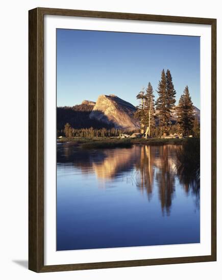 California, Sierra Nevada, Yosemite National Park, Lembert Dome on Tuolumne River-Christopher Talbot Frank-Framed Premium Photographic Print