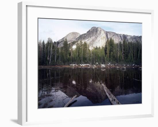 California, Sierra Nevada, Yosemite National Park, Mts Reflecting in a Tarn-Christopher Talbot Frank-Framed Photographic Print