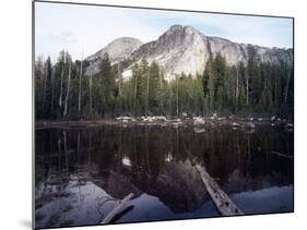 California, Sierra Nevada, Yosemite National Park, Mts Reflecting in a Tarn-Christopher Talbot Frank-Mounted Photographic Print
