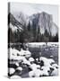 California, Sierra Nevada, Yosemite National Park, Snow on El Capitan-Christopher Talbot Frank-Stretched Canvas