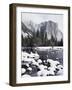 California, Sierra Nevada, Yosemite National Park, Snow on El Capitan-Christopher Talbot Frank-Framed Photographic Print