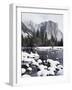 California, Sierra Nevada, Yosemite National Park, Snow on El Capitan-Christopher Talbot Frank-Framed Photographic Print