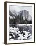 California, Sierra Nevada, Yosemite National Park, Snow on El Capitan-Christopher Talbot Frank-Framed Photographic Print