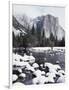 California, Sierra Nevada, Yosemite National Park, Snow on El Capitan-Christopher Talbot Frank-Framed Photographic Print