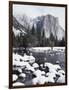 California, Sierra Nevada, Yosemite National Park, Snow on El Capitan-Christopher Talbot Frank-Framed Photographic Print