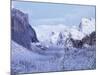 California, Sierra Nevada, Yosemite National Park, Yosemite Valley in Winter-Christopher Talbot Frank-Mounted Photographic Print