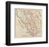 California: Sonoma, Marin, Lake, and Napa Counties, c.1896-George W^ Blum-Framed Art Print