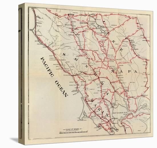 California: Sonoma, Marin, Lake, and Napa Counties, c.1896-George W^ Blum-Stretched Canvas