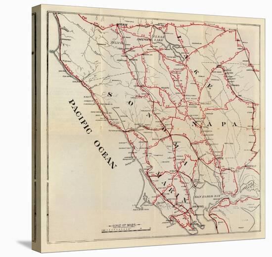 California: Sonoma, Marin, Lake, and Napa Counties, c.1896-George W^ Blum-Stretched Canvas