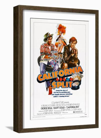 California Split, Elliott Gould, George Segal, 1974-null-Framed Art Print