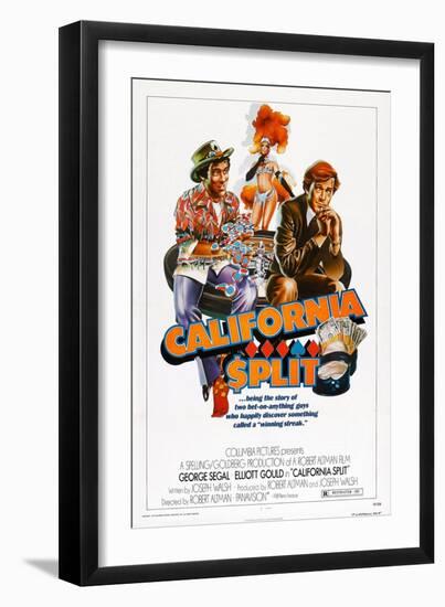 California Split, Elliott Gould, George Segal, 1974-null-Framed Art Print