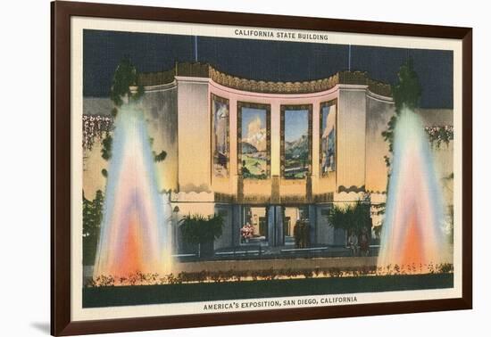 California State Building, World's Fair, San Diego-null-Framed Art Print