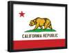 California State Flag Poster Print-null-Framed Poster