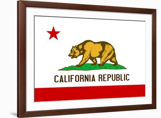 California State Flag-null-Framed Art Print