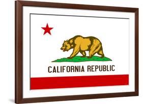 California State Flag-null-Framed Art Print