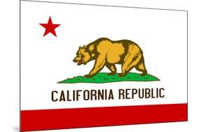 California State Flag-null-Mounted Art Print