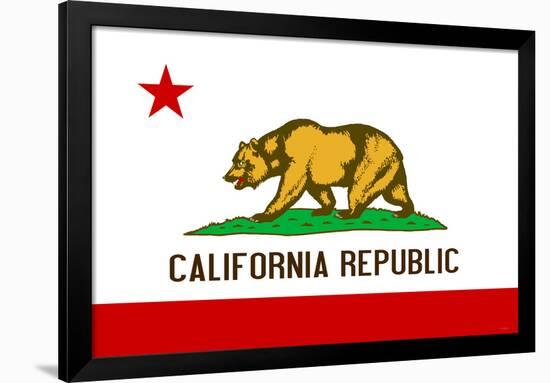 California State Flag-null-Framed Art Print