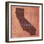 California State Words-David Bowman-Framed Giclee Print