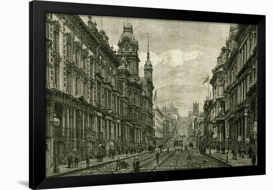 California Street San Francisco, 1891, USA-null-Framed Giclee Print