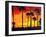 California Sunrise-Abstract Graffiti-Framed Giclee Print