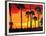 California Sunrise-Abstract Graffiti-Framed Premium Giclee Print