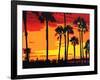 California Sunrise-Abstract Graffiti-Framed Premium Giclee Print