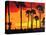 California Sunrise-Abstract Graffiti-Stretched Canvas