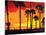 California Sunrise-Abstract Graffiti-Stretched Canvas