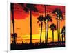 California Sunrise-Abstract Graffiti-Framed Giclee Print