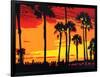 California Sunrise-Abstract Graffiti-Framed Giclee Print