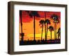 California Sunrise-Abstract Graffiti-Framed Premium Giclee Print