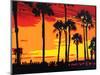 California Sunrise-Abstract Graffiti-Mounted Premium Giclee Print