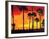 California Sunrise-Abstract Graffiti-Framed Giclee Print