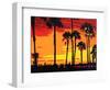 California Sunrise-Abstract Graffiti-Framed Giclee Print