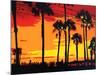 California Sunrise-Abstract Graffiti-Mounted Giclee Print