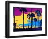 California Sunset-Abstract Graffiti-Framed Giclee Print