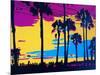 California Sunset-Abstract Graffiti-Mounted Giclee Print