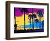 California Sunset-Abstract Graffiti-Framed Premium Giclee Print