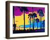 California Sunset-Abstract Graffiti-Framed Giclee Print