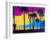 California Sunset-Abstract Graffiti-Framed Giclee Print