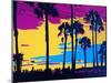 California Sunset-Abstract Graffiti-Mounted Giclee Print