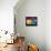 California Sunset-Abstract Graffiti-Framed Stretched Canvas displayed on a wall