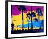 California Sunset-Abstract Graffiti-Framed Giclee Print