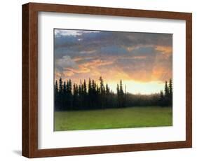 California Sunset-Albert Bierstadt-Framed Giclee Print