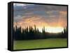 California Sunset-Albert Bierstadt-Framed Stretched Canvas