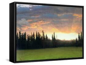 California Sunset-Albert Bierstadt-Framed Stretched Canvas